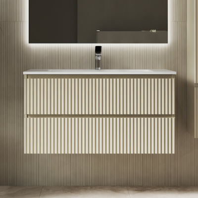 Тумба Костон 100 подвесная Светло-коричневая