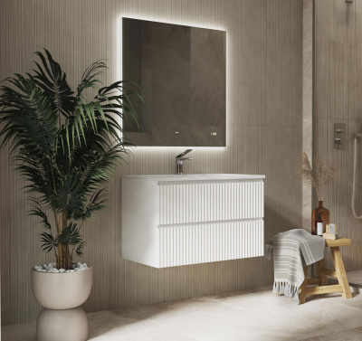 Комплект мебели Костон 80 подвесной Белый