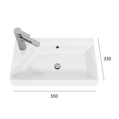 Раковина Слим Синерджи 55