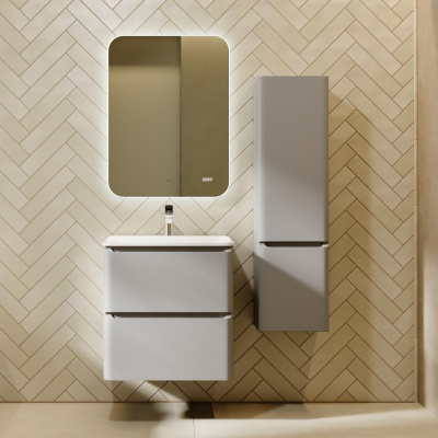 Комплект мебели Вельто 60 с 2 ящ. подвесной светло-серый