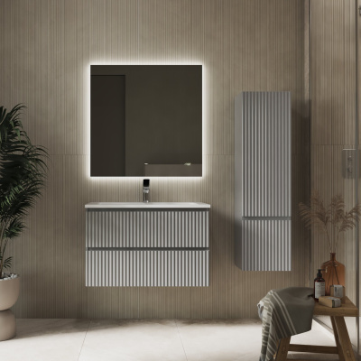 Комплект мебели Костон 80 подвесной Светло-серый