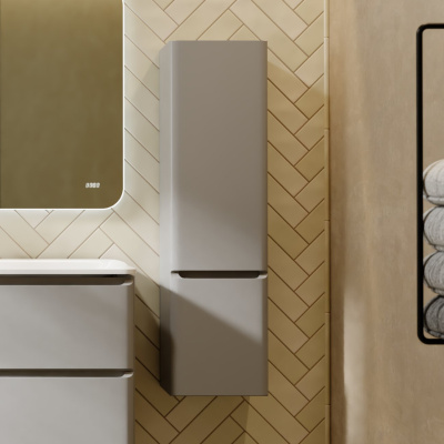 Пенал Вельто 120 подвесной Светло-серый