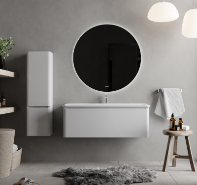 Комплект мебели Вельто 120, белый подвесной