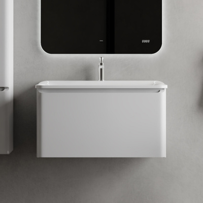 Тумба Вельто 80 подвесная белая