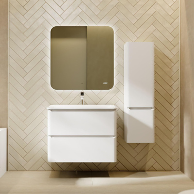 Комплект мебели Вельто 80 с 2 ящ. подвесной белый