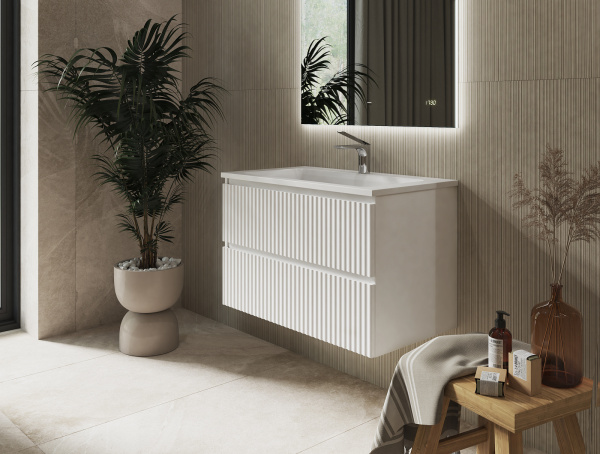 Тумба Костон 80 подвесная Белая