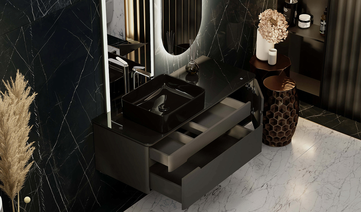 Комплект Сияние 120, антрацит