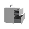 Комплект мебели Вельто 100 с 2 ящ. подвесной светло-серый