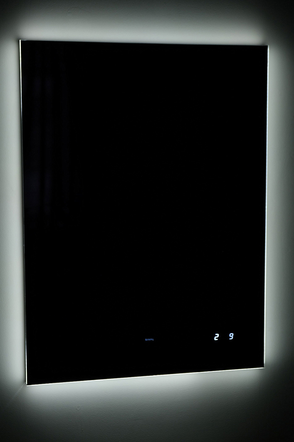 Зеркало Квадри 60 с подсветкой и часами