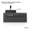 Тумба Сияние 100 с Медиа Модулем подвесная антрацит