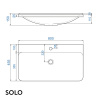 Раковина Solo 80