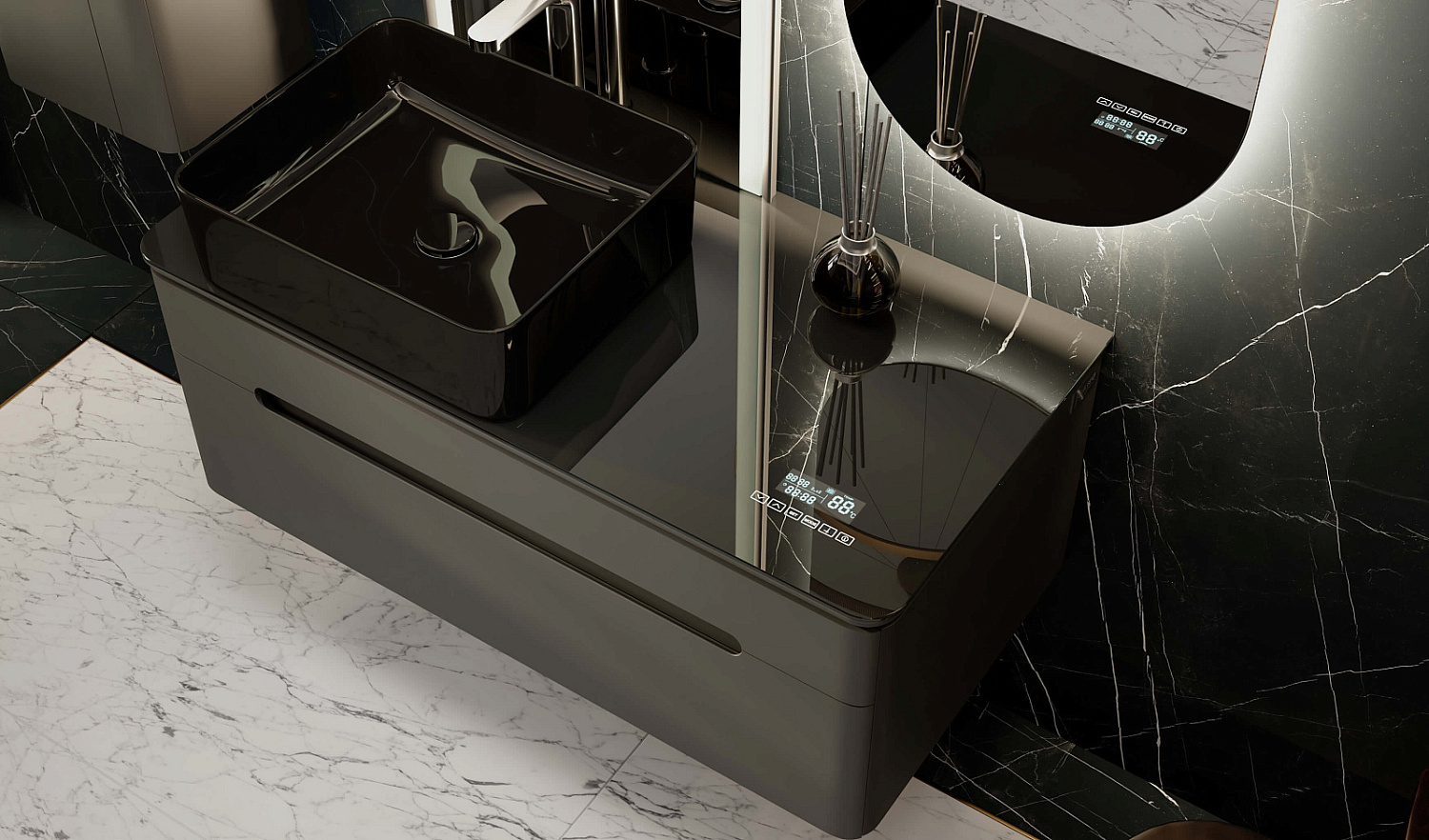 Комплект Сияние e 100 с Медиа Модулем, антрацит