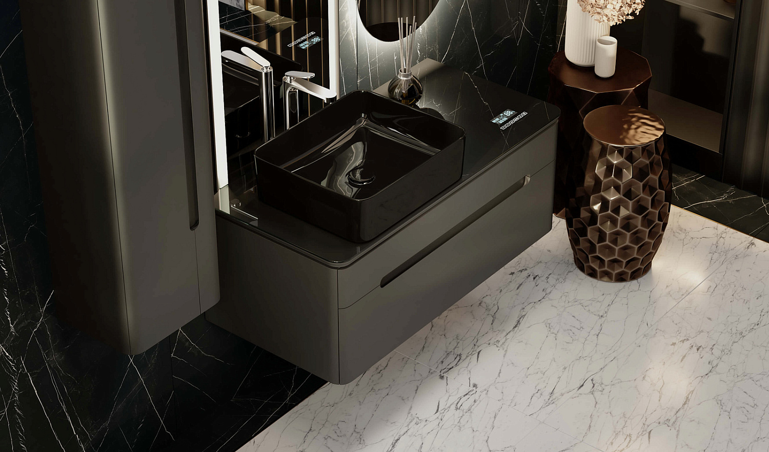 Комплект Сияние e 100 с Медиа Модулем, антрацит