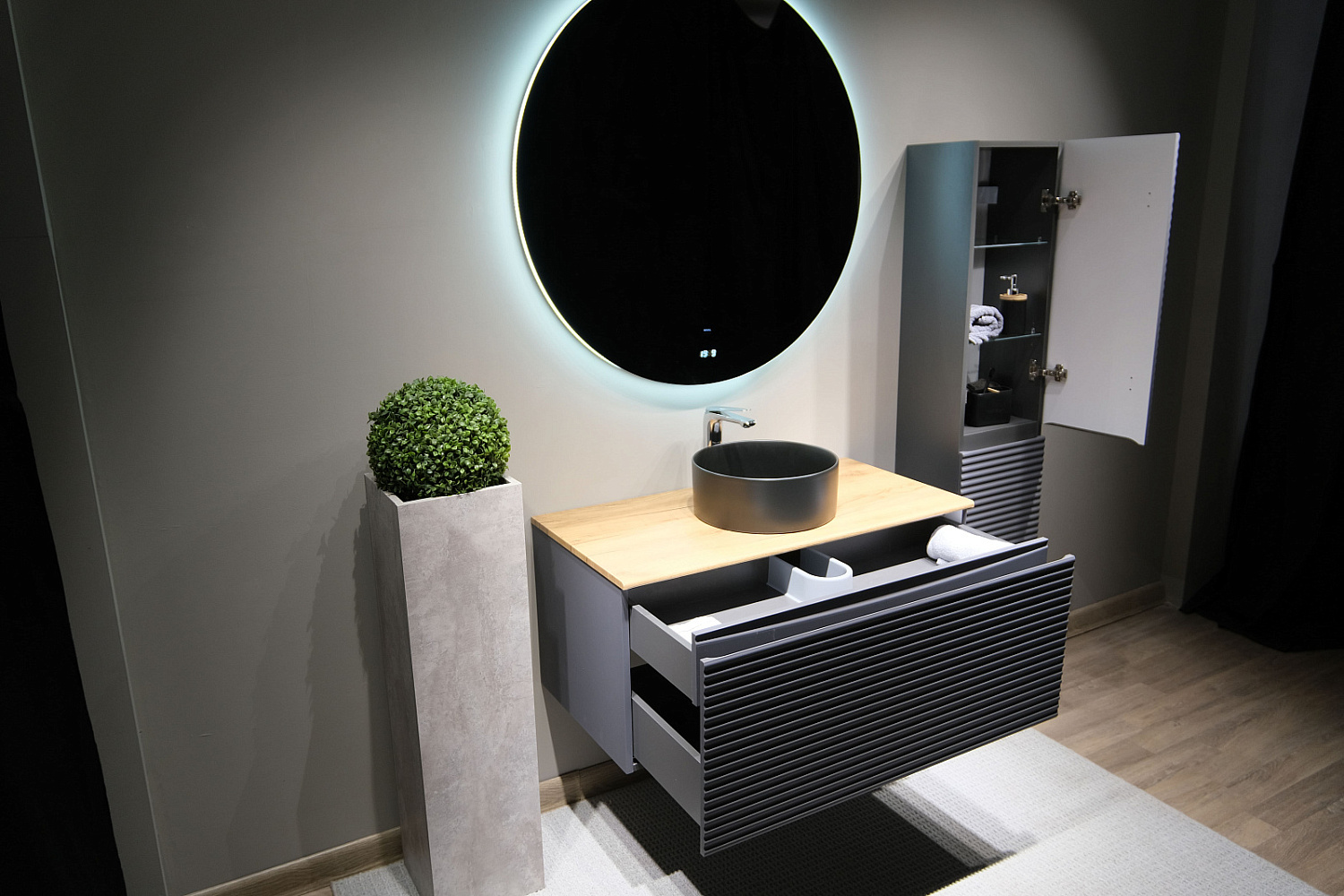 Пенал Cossety 124 подвесной Антрацит