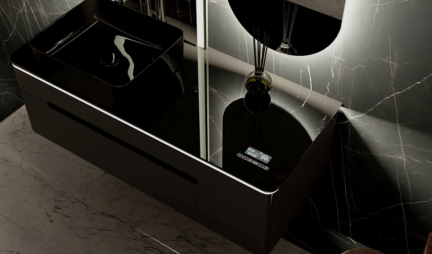 Комплект Сияние 120 с Музыкальным Модулем, антрацит