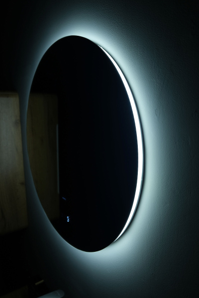 Зеркало Соло 100 с подсветкой и часами