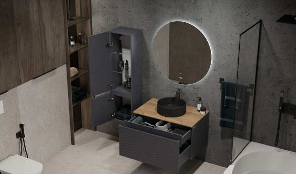 Пенал Cossety 124 подвесной Антрацит