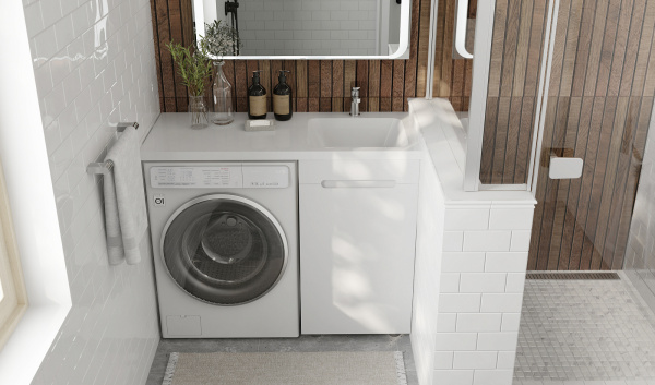 Тумба под стиральную машину Фортео 110, напольная правая