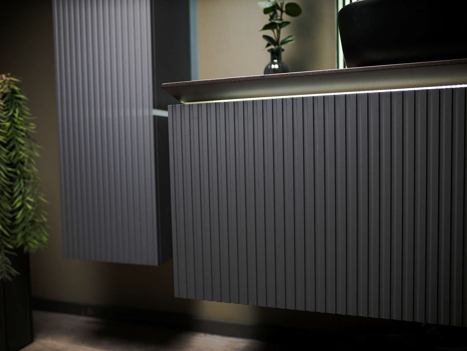 Пенал Стронг , подвесной антрацит