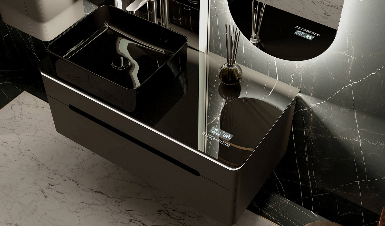 Комплект Сияние e 100 с Медиа Модулем, антрацит