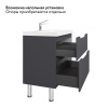 Тумба Вектор 80 подвесная антрацит