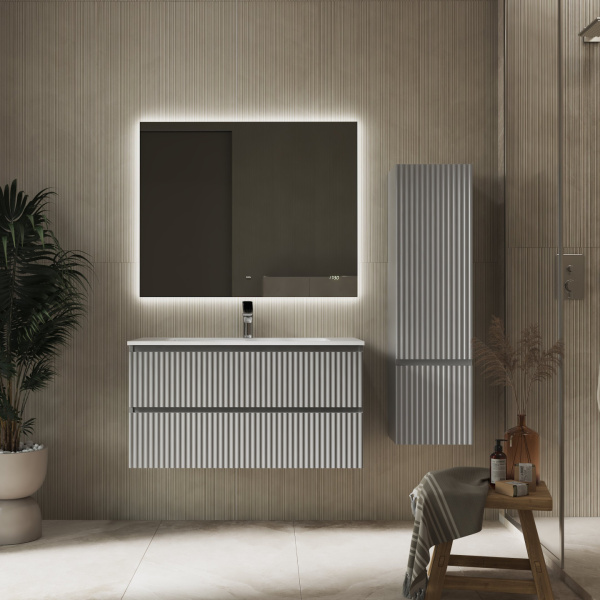 Комплект мебели Костэ 100 подвесной Светло-серый