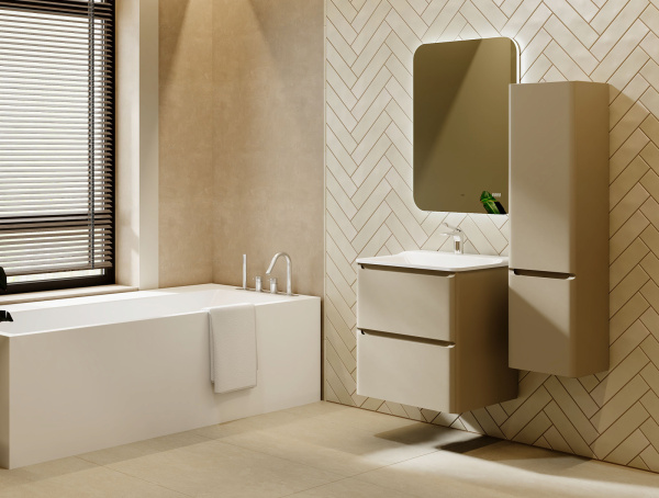 Комплект мебели Вельто 60 с 2 ящ. одвесной светло-коричневый