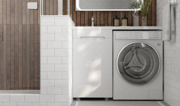 Тумба под стиральную машину Фортео 110, напольная левая