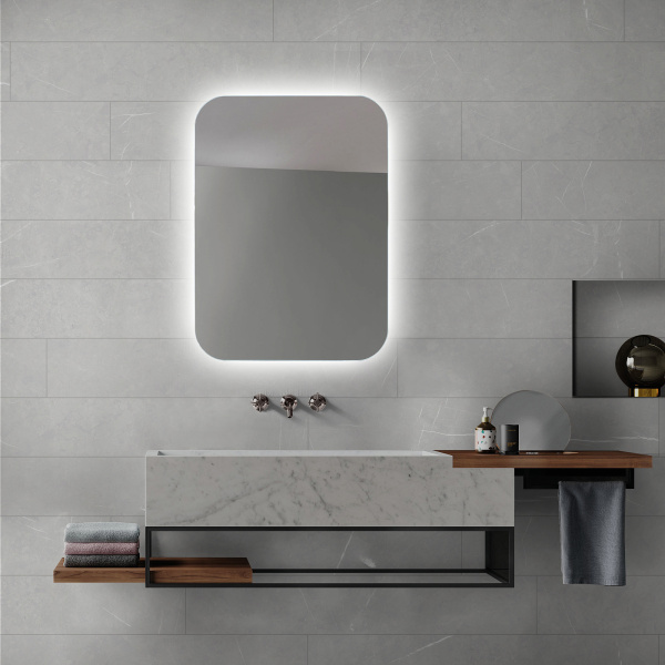 Зеркало Глициния Л/Wisteria Lite 50х70 Сенсор Гор/верт