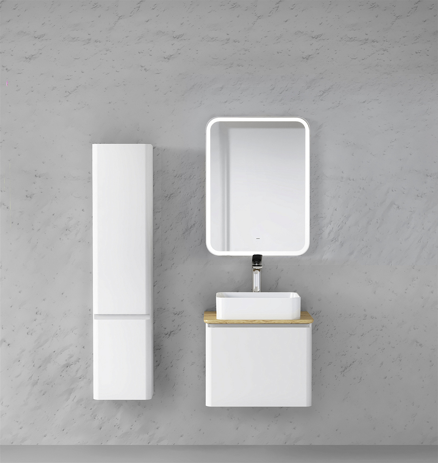 Пенал Морис, подвесной белый