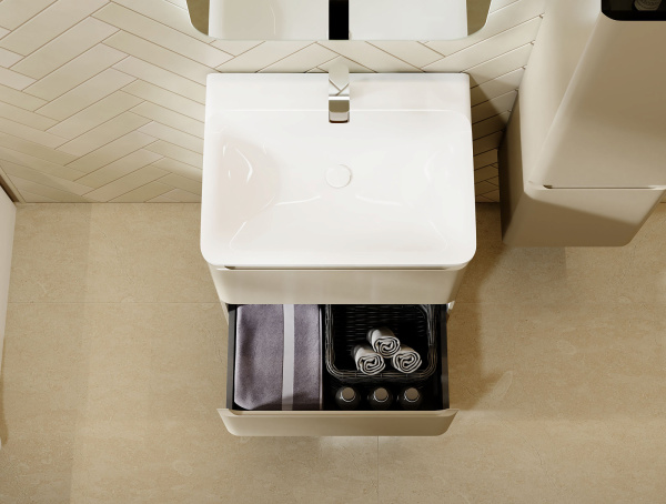 Комплект мебели Вельто 60 с 2 ящ. одвесной светло-коричневый