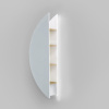 Зеркало-пенал Солис new 34 (маленький полукруг)