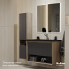 Комплект мебели Тоссони 90 подвесной Дуб Самдал/Антрацит