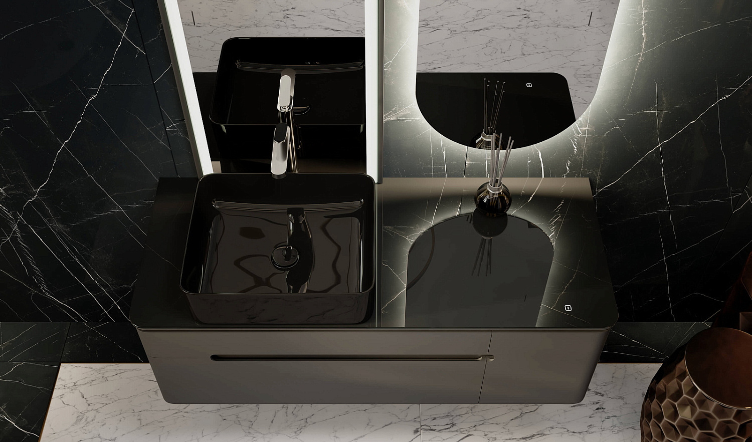 Комплект Сияние 120, антрацит