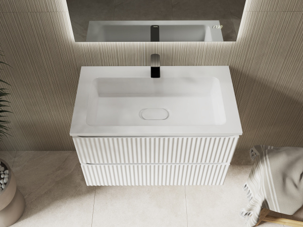 Комплект мебели Костон 80 подвесной Белый