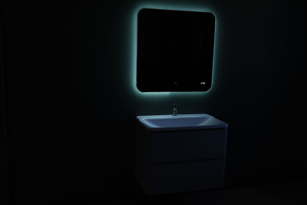 Зеркало Эго 100 с подсветкой и часами