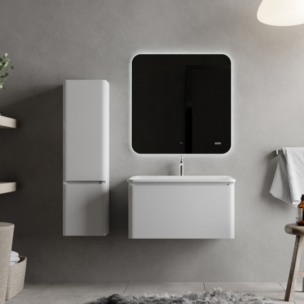 Тумба Вельто 80 подвесная белая