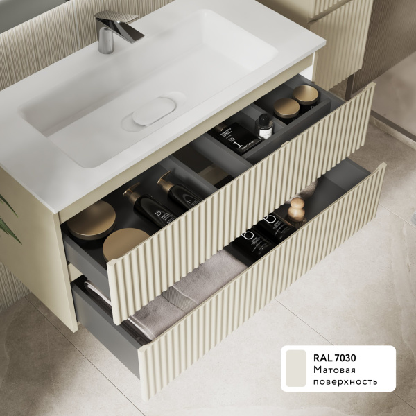 Тумба Костэ 100 подвесная Светло-коричневая