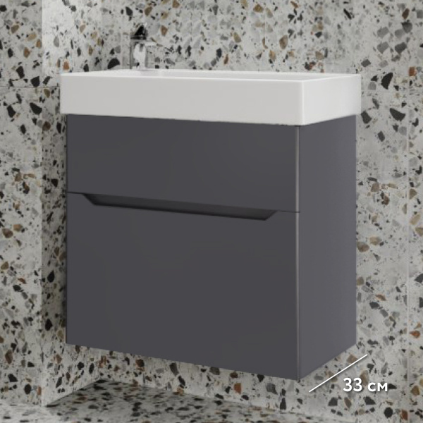 Комплект Брик 65, подвесной Антрацит