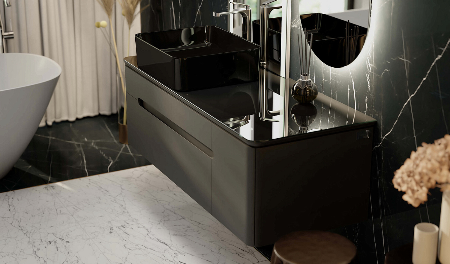 Комплект Сияние 120, антрацит