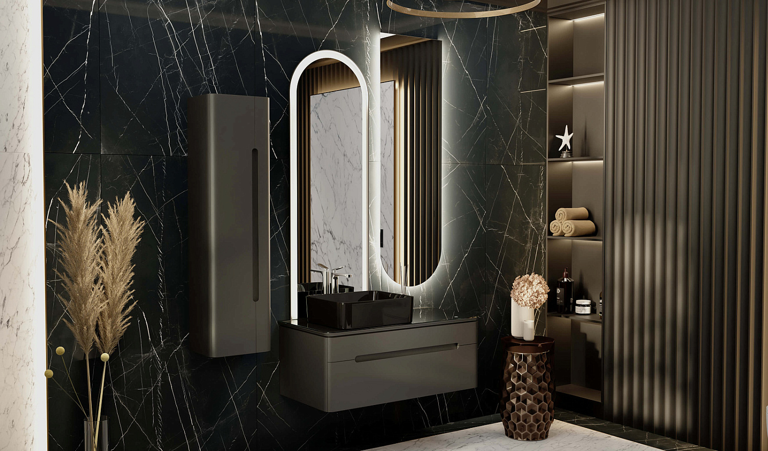 Комплект Сияние 100, антрацит