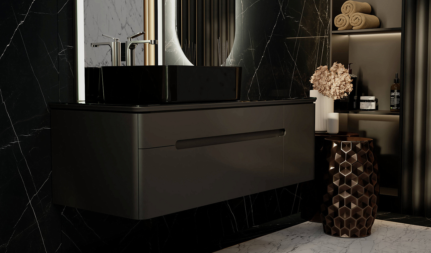 Комплект Сияние 120, антрацит