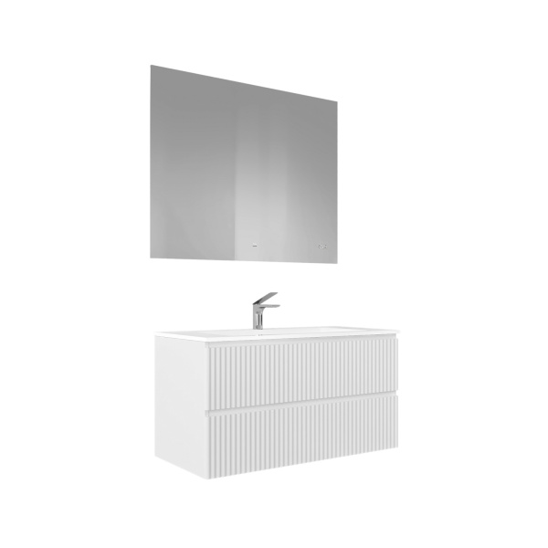 Комплект мебели Костон 100 подвесной Белый