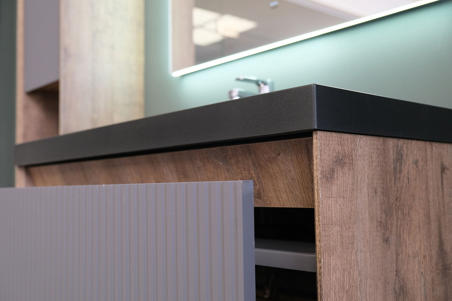 Тумба Тоссони 90 подвесная Сонома светлая/Белый