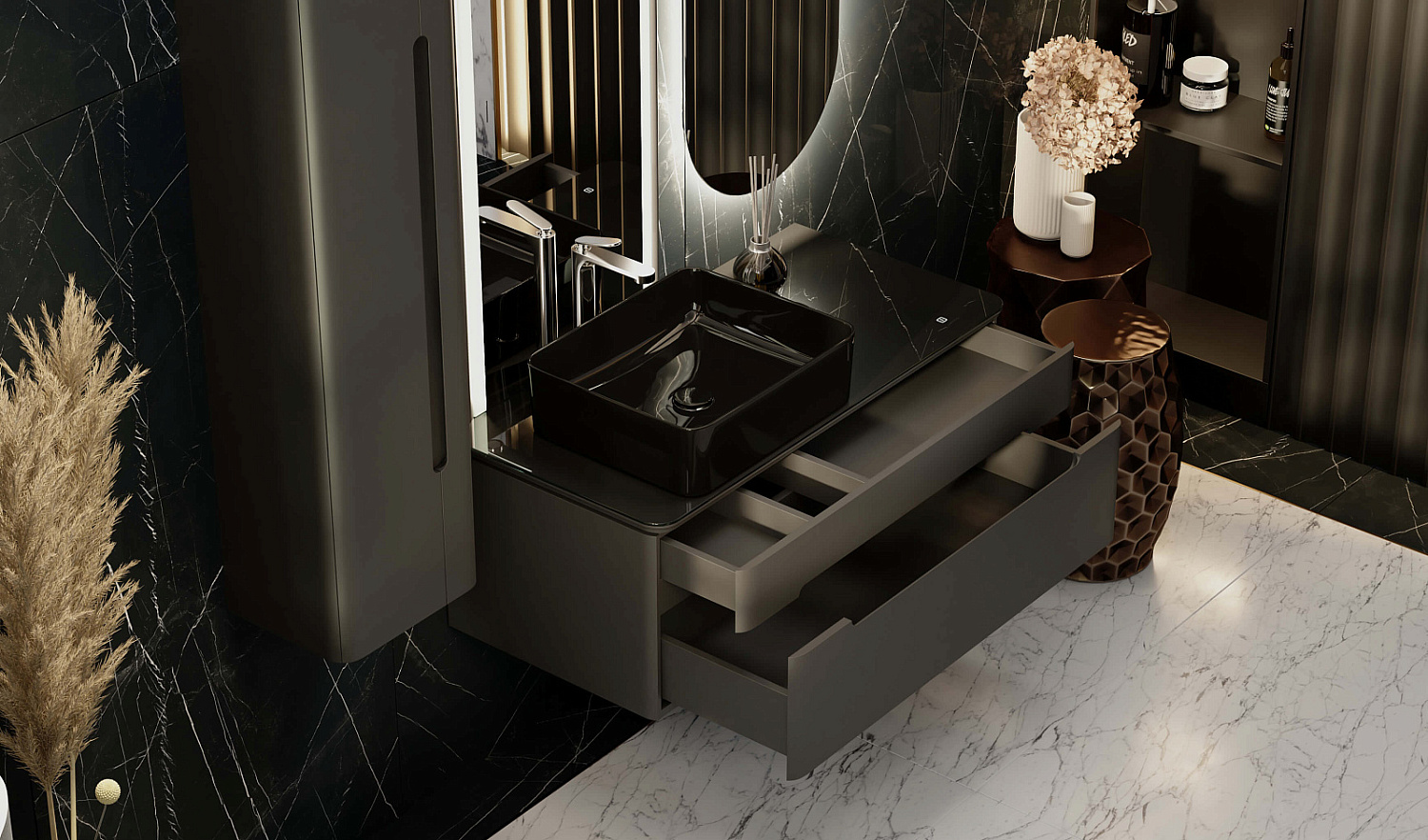 Комплект Сияние 100, антрацит