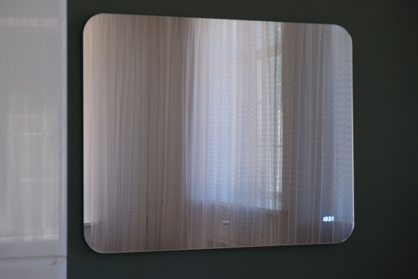 Зеркало Эго 100 с подсветкой и часами