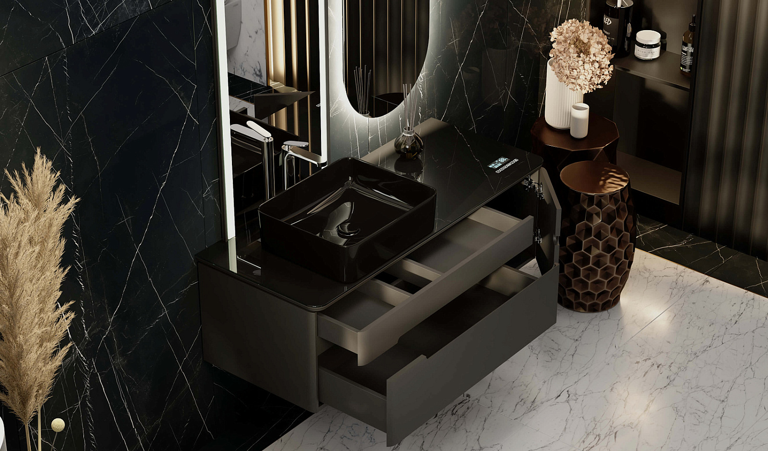 Комплект Сияние 120 с Музыкальным Модулем, антрацит