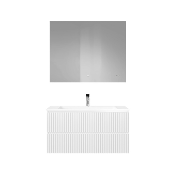 Комплект мебели Костон 100 подвесной Белый