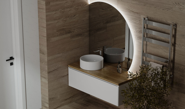 Зеркало Солис new 106 (полукруг)