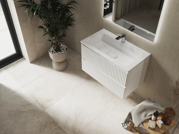 Комплект мебели Костон 80 подвесной Белый